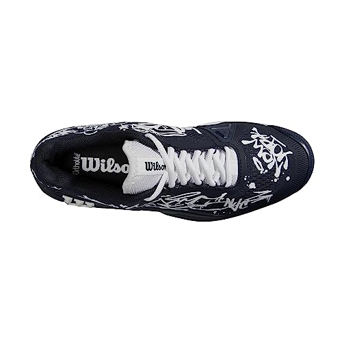 WILSON Rush Pro 4.0 Hope NYC Edition Tennis Shoe, Navy/White